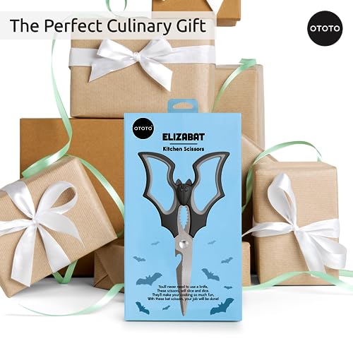 Original Elizabat Kitchen Scissors - Halloween Goth Cute Bat Kitchen Shears, Bat Scissors, Gothic Scissors Utensils - Spooky Bats Halloween Gifts, Cute Gadgets, Kitchen Gadgets - view 6