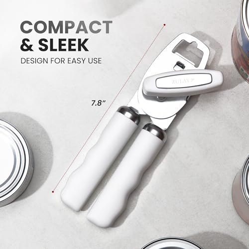 Manual Can Opener Heavy Duty Patented Stainless Steel, White - view 2