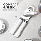 Manual Can Opener Heavy Duty Patented Stainless Steel, White - view 2