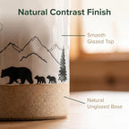 Ceramic Utensil Holder Nature Bear Design for Countertop utensil Crock - view 4