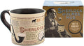 Sherlock Holmes Coffee Mug - Features Holmes Quotes, Rules of Deduction, Intriguing Images, and Sidney Paget's Portrait, Comes in a Fun Box