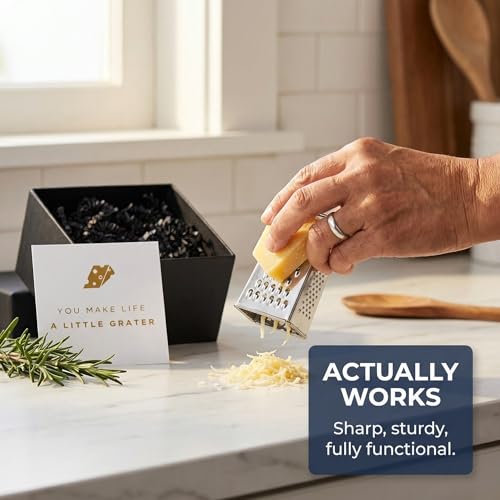 Mini Cheese Grater Gift Set, You Make Life a Little Grater Funny Chef Gift - view 3