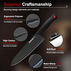 Knife Set for Kitchen with Block and Sharpener 15pcs German - view 3