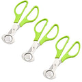 3Pcs Quail Egg Cutter Scissors Kitchen Egg Shears Tool (Green)