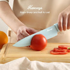 Knife Set, 13 PCS Colorful Kitchen Knives Set with 6 Blade Guards - view 4