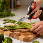 All Purpose Kitchen Shears with Protective Sheath, Heavy Duty 3 Pack Kitchen Scissors with Serrated Blade, Stainless Steel Cooking Scissors for Poultry, Food, Vegetables - view 4