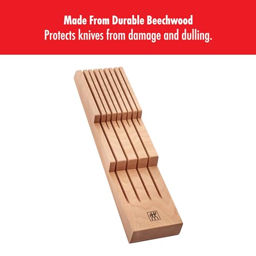 8-Slot In Drawer Knife Block, Beechwood - view 3