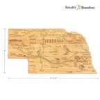 Destination Nebraska State Shaped Cutting Board - view 6