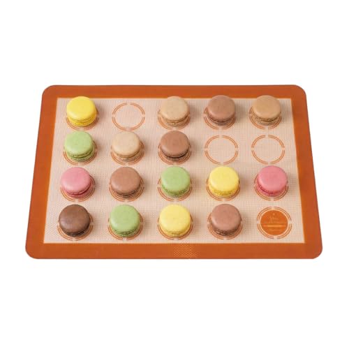 Mrs. Anderson’s Baking Macaron Mat, Oven Safe Silicone Reusable Baking Mat
