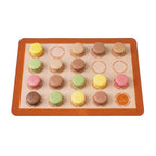 Mrs. Anderson’s Baking Macaron Mat, Oven Safe Silicone Reusable Baking Mat