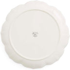 Portmeirion Botanic Garden Lotus Dinner Plate, Mexican Lily - Decorative Porcelain Dish with Butterfly Motif, 11.25" Scalloped Rim Shape for Dining or Display - Microwave, Oven & Dishwasher Safe