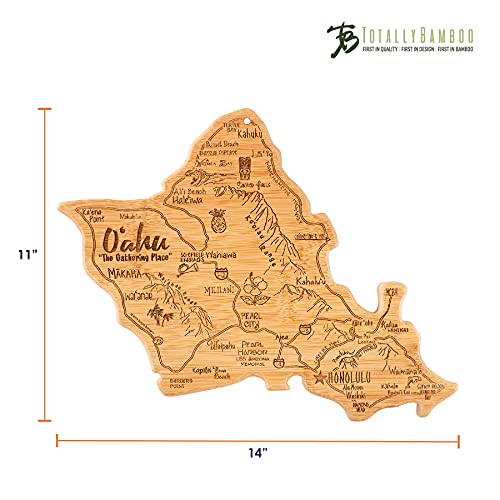 Destination Oahu Serving and Cutting Board, Includes Hang Tie for Wall Display - view 3