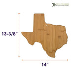 Texas State Shaped Bamboo Serving & Cutting Board - view 3