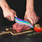 Knife Block Set,14-Piece Rainbow Color Stainless Steel Knife Sets for Kitchen with block, KYA35 Chef Cooking Knives Set with Acrylic Stand - view 5
