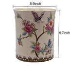 Utensil Crocks Extra Large Kitchen Utensil Holder for Countertop Ceramic Cooking Utensils Butterfly Ice Crack - view 5
