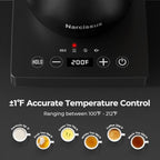 Gooseneck Electric Kettle with Temperature Control ±1°F Precision, P901 Pour Over Coffee & Tea Kettle, 0.9 Liter & 1200W Rapid Boil, Max 6 Hours Keep Warm, 304 Stainless Steel, BPA-Free - view 4