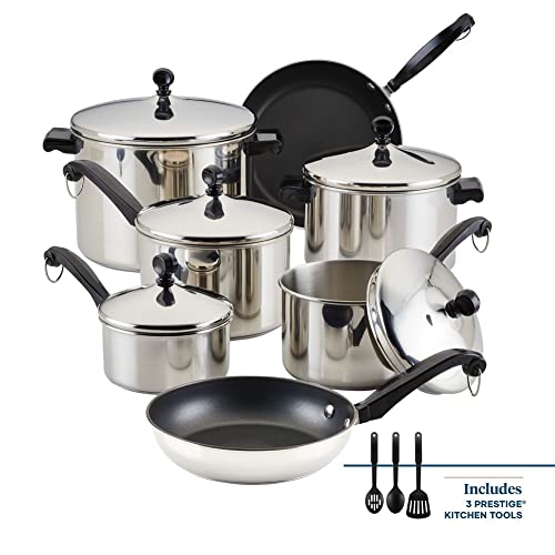 Classic Series Stainless Steel Pots and Pans Set, 15-Piece - view 2