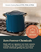 12 qt Ceramic-Coated Stock Pot with Lid - view 4