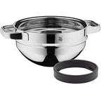 Compact Cuisine Water Bath Bowl 20 cm Stackable Mixing Bowl for Water Bath, Cromargan Polished Stainless Steel, Dishwasher Safe