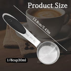 1/8 Cup Measuring Cup, 2 Pcs, Stainless Steel - view 3