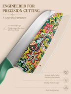 Paisley Pattern Knife Set with Cover - view 5