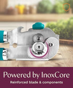 Heavy Duty Manual Can Opener with Magnetic Lid Lifter, Teal - view 4