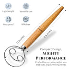 Versatile 13-Inch Danish Dough Whisk for Sourdough: Essential Sourdough Bread Baking Supplies, Bread Making Tools, and Baking Tools - Whisks for Cooking & Mixing Dough Effortlessly - view 2
