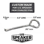 U.S. Speaker Stainless Steel Paint Can Opener – Wide Tip Paint Key with Bottle Opener – Heavy Duty Painter Tool for Opening Paint Lids (5) - view 3