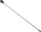 Barfly Bar Spoon, Teardrop End 19 5/8" (50.0 Cm), Gun Metal Black