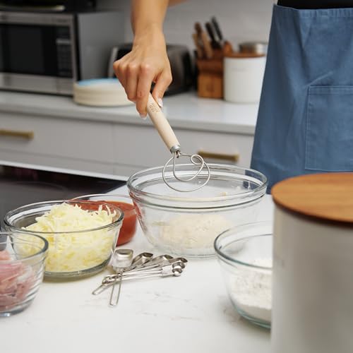 Danish Dough Whisk for Bread Baking, Sourdough, and Pizza Dough, Dutch Whisk, Made in Poland, 11.5-Inch - view 5