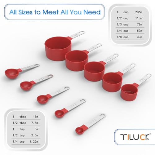 Measuring Cups & Spoons Set, Stackable Cups and Spoons - view 3