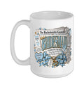 Bachelorette Squad Wedding Newspaper Front Page Girls' Trip Ceramic Mug, White, 15oz