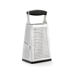 Stainless Steel Cheese Grater with Handle, 4 Sided Box Grater for Kitchen, Ginger Grater Dishwasher Safe, Fruit and Vegetables Slicer, Cheese Shredder for Potato, Chocolate, Parmesan, Ginger - view 2