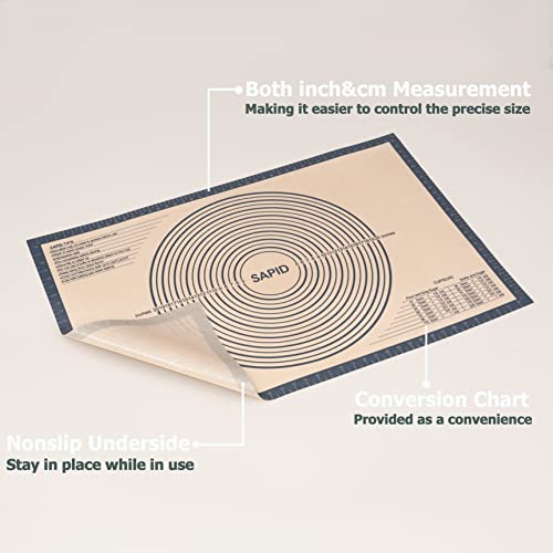 Thick Silicone Pastry Mat Baking Dough Rolling Extra Large 24" x 36" - view 4