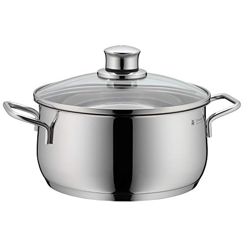 Pot Set 5-Piece Diadem Plus Pouring Rim Glass Lid Cromargan Stainless Steel Polished Suitable for Induction Hobs Dishwasher-Safe - view 3
