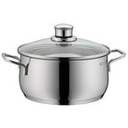 Pot Set 5-Piece Diadem Plus Pouring Rim Glass Lid Cromargan Stainless Steel Polished Suitable for Induction Hobs Dishwasher-Safe - view 3