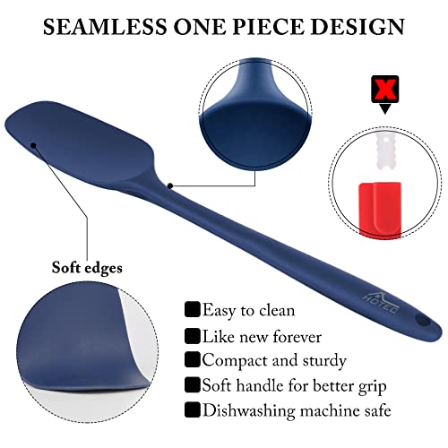 Silicone Rubber BPA-Free Spatula Set, Set of 5, Classic Blue - view 6