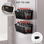 2Pcs Magnetic Spice Rack for Refrigerator, Black Magnetic Shelves - view 6