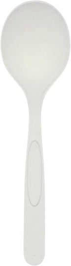 Preserve Compostable Soup Spoon, Made in USA, Medium Weight Cutlery, White, 840 Count
