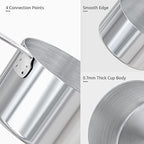 Measuring Cups Spoons Set, 18/8 Stainless Steel, 12Pc/Midnight Blue - view 6