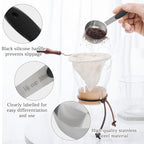1/8 Cup Measuring Cup, 2 Pcs, Stainless Steel - view 2