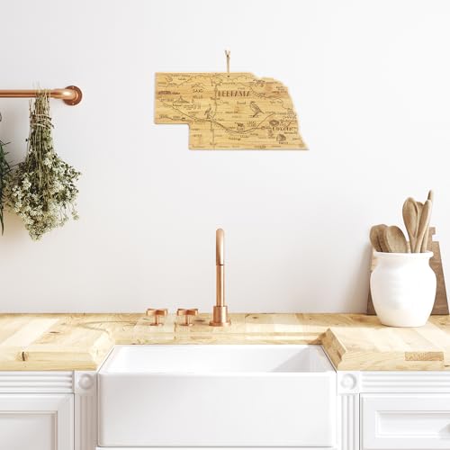 Destination Nebraska State Shaped Cutting Board - view 3