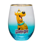 Stemless Wine Glass, 20oz - Lidless Drink Tumbler for Cold Beverages - Scooby Doo