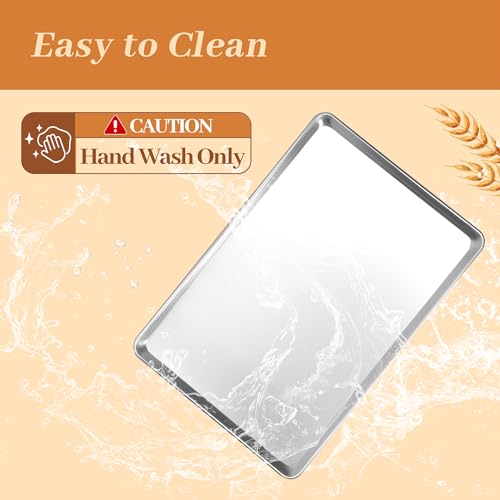 Aluminum Baking Sheet Pans, Half Size 18"x13", 6 Pack - view 6