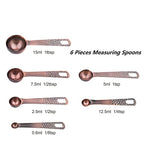 Copper Measuring Cups and Spoons Set 13, Stainless Steel Measuring Cups and Spoons Set for Baking and Kitchen, Metal Metric & US Measuring Set - view 3