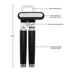 Classic Multifunction Can Opener/Bottle Opener, 8.34-Inch, Black & All Purpose Shears with Protective Sheath, One Size, Black - view 3