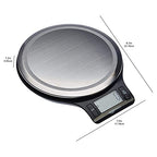 Digital Kitchen Scale with LCD Display, Tare Function, Multiple Units, Weighs up to 11 Pounds, Batteries Included, Black and Stainless Steel - view 6