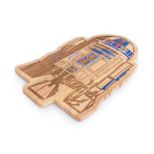 Star Wars R2 D2 16 Inch Cutting Board, Wooden Serving and Charcuterie Board, Kitchen Prep Board with Food Safe Design and Wall Display Feature for Fans, (Parawood) - view 2