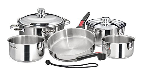 A10-360L-IND 10 Piece Stainless Steel Nesting Cookware Set - view 2