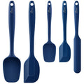 Silicone Rubber BPA-Free Spatula Set, Set of 5, Classic Blue